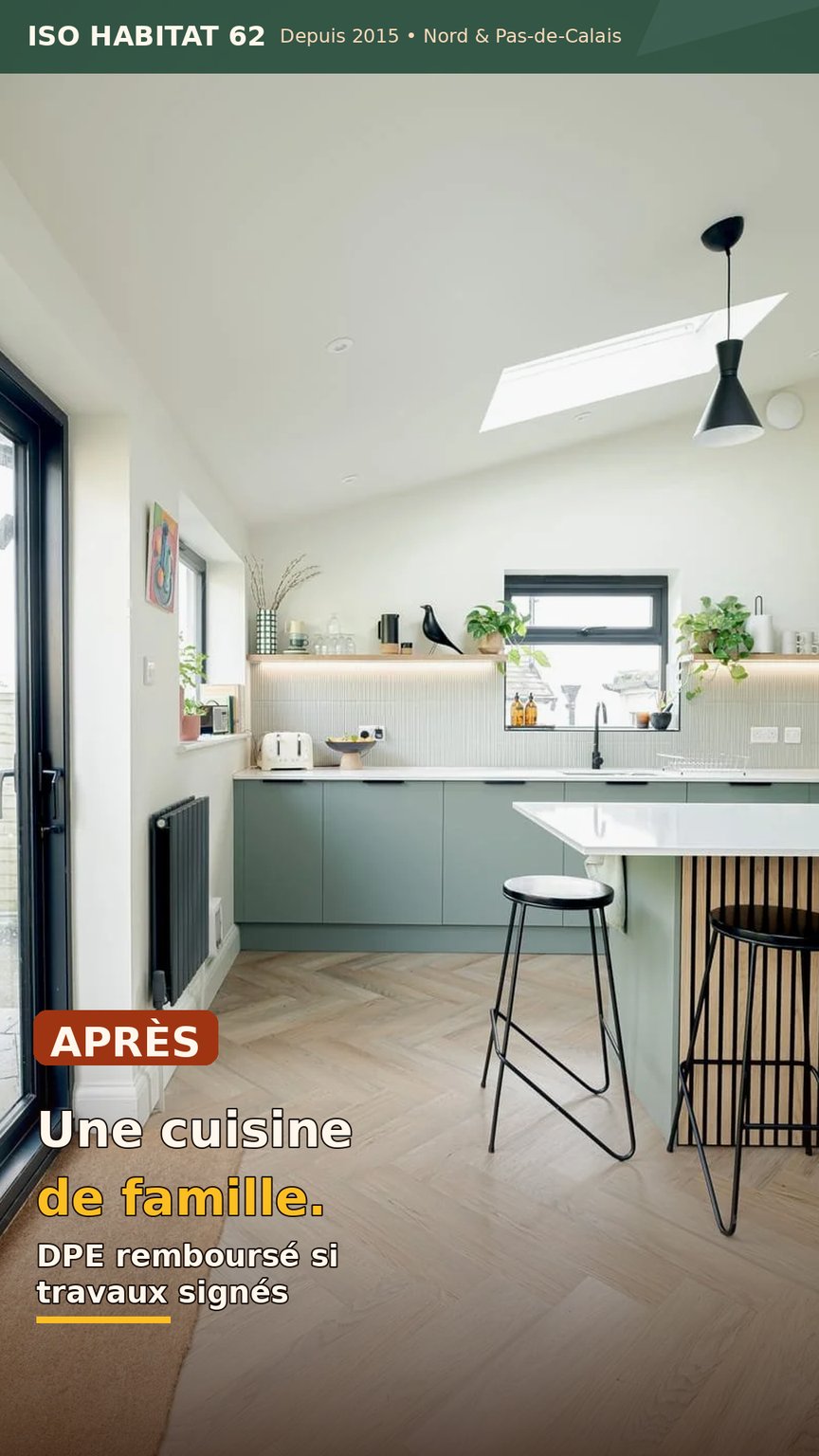 DPE remboursé si travaux signés : espace de vie rénové dans le Nord